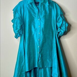 Berek Teal High Low Dress